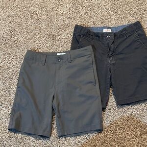 Boys Black and Gray Shorts